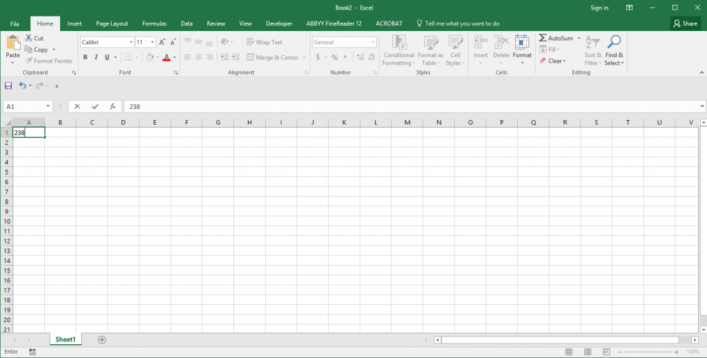 Excel 2016
